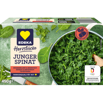 Junger Spinat, Blattspinat oder Rahm-Spinat