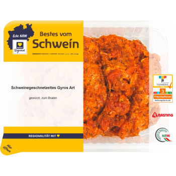 Schweinegeschnetzeltes Gyros Art