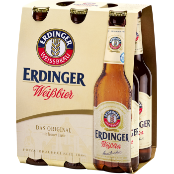 Erdinger Weißbier trüb oder Alkoholfrei