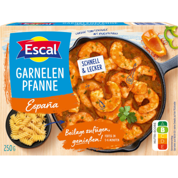Escal Wildlachs im Blätterteig oder Garnelenpfanne