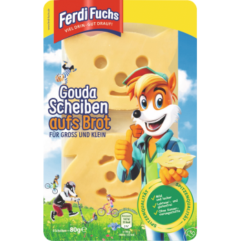 Ferdi Fuchs Gouda Scheiben oder Cheese Sticks