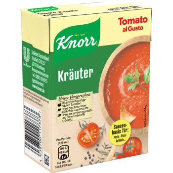 KNORR Tomate al Gusto Kräuter- oder Basilikum oder Speciale al Gusto