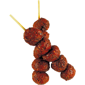 meinLand- Hackbällchen-Spieß