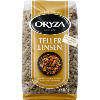 Oryza Teller Linsen, Grüne Schälerbsen oder Rote Linsen