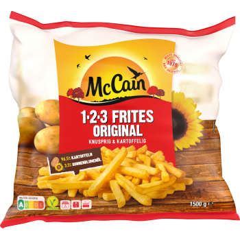 McCain 1.2.3 Frites Original oder Frites Deluxe