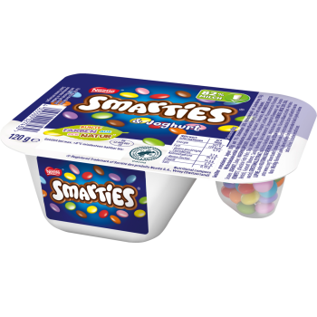 Nestlé Smarties & Joghurt oder Vanillejoghurt