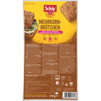 Schär Mehrkornbrötchen, Ciabatta oder Kaiserbrötchen