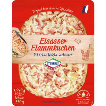 Steinhaus Elsässer Flammkuchen oder Quiche Lorraine