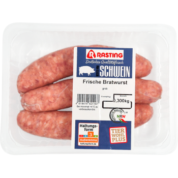 Rasting - Frische grobe Bratwurst