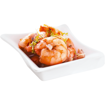 Riesengarnelen in Knoblauchöl