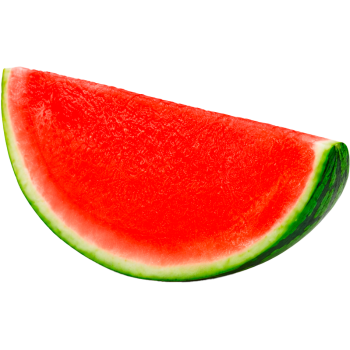 Geviertelte Wassermelone