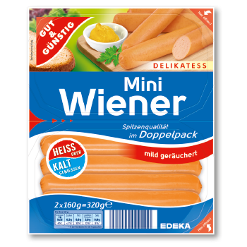 Gut & Günstig - Delikatess Mini Wiener oder Mini Geflügelwiener