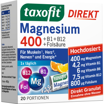 taxofit Magnesium 400 Direkt Granulat